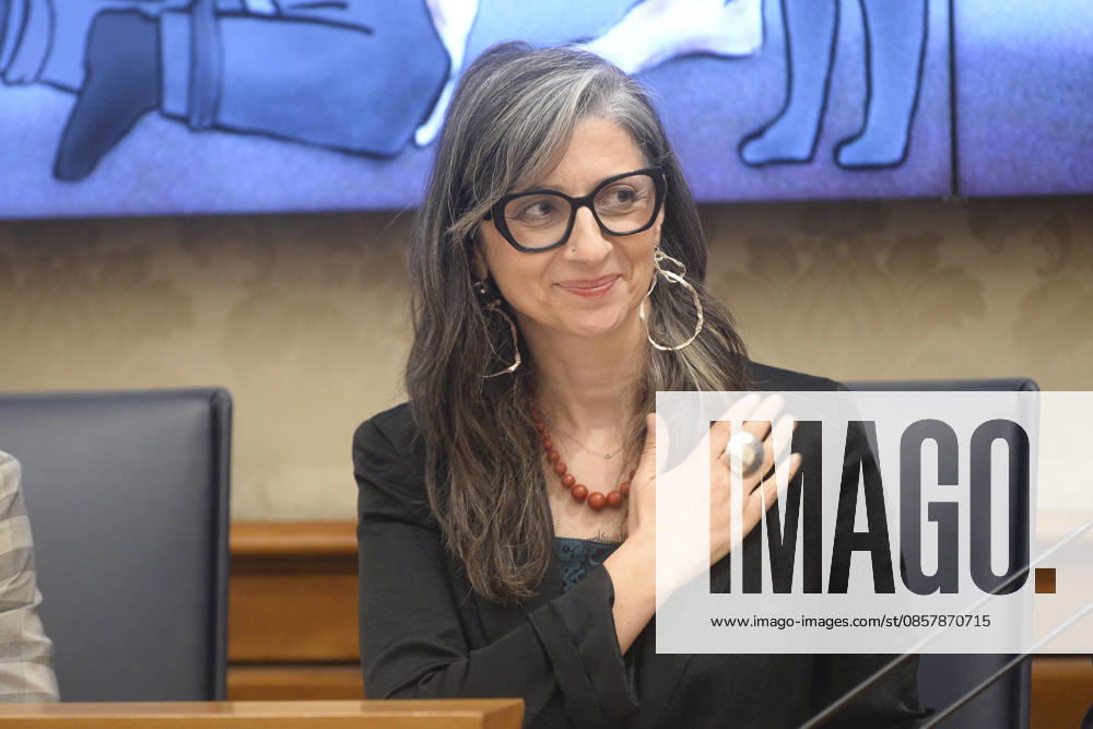 IPA85160385 - Rome Senate presentation of UN special rapporteur s report on the occupied Palestinian territories, pictured is Francesca Albanese