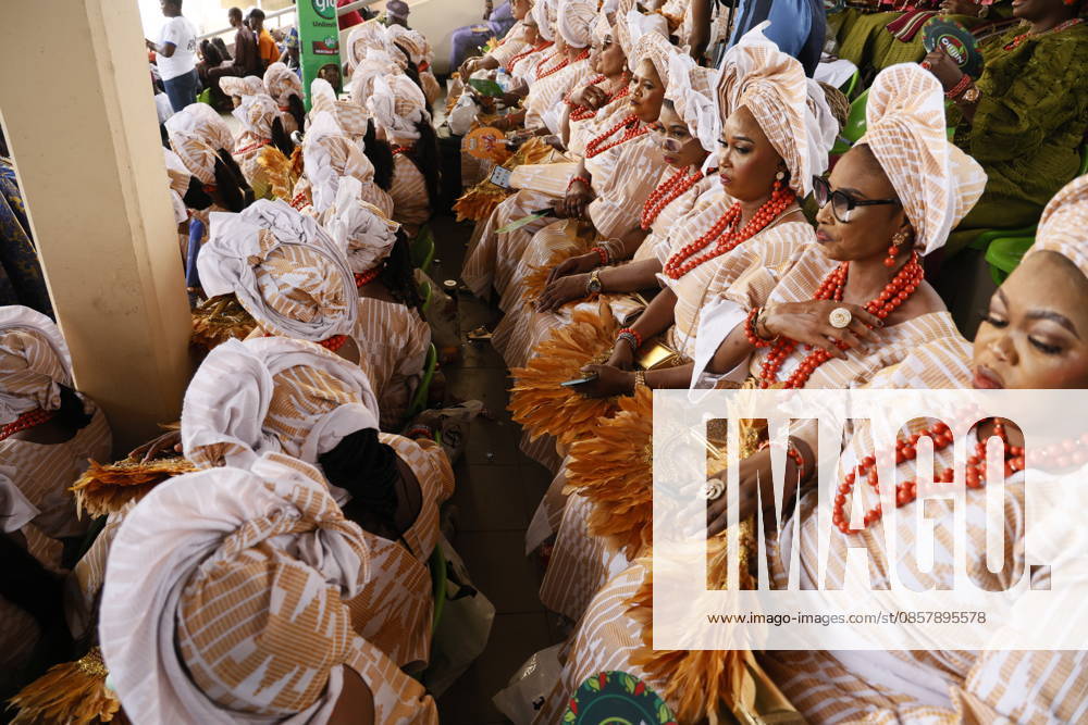Ojude Oba Festival brings colorful celebrations to Ogun State in Nigeria OGUN STATE, NIGERIA - MAY 29: Traditional Ojude Oba Festival held takes place in honor of the Awujale, the traditional ruler of the Ijebu Kingdom, with residents filling the streets in vibrant traditional attire, in Ogun State in southwestern Nigeria, on May 29, 2026. The festival, symbolizing cultural identity, unity, and togetherness, features music and dancing as participants from different age and social groups join the celebrations. Emmanuel Osodi Anadolu Ogun Nigeria. Editorial use only. Please get in touch for any other usage.