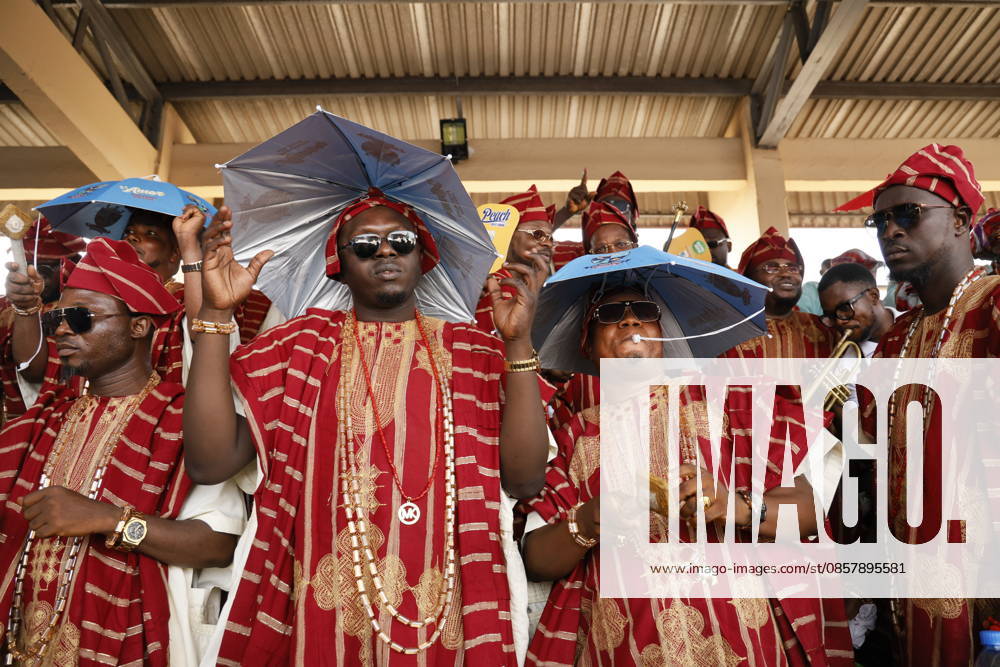 Ojude Oba Festival brings colorful celebrations to Ogun State in Nigeria OGUN STATE, NIGERIA - MAY 29: Traditional Ojude Oba Festival held takes place in honor of the Awujale, the traditional ruler of the Ijebu Kingdom, with residents filling the streets in vibrant traditional attire, in Ogun State in southwestern Nigeria, on May 29, 2026. The festival, symbolizing cultural identity, unity, and togetherness, features music and dancing as participants from different age and social groups join the celebrations. Emmanuel Osodi Anadolu Ogun Nigeria. Editorial use only. Please get in touch for any other usage.