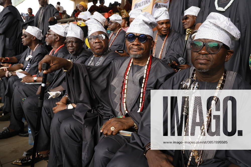 Ojude Oba Festival brings colorful celebrations to Ogun State in Nigeria OGUN STATE, NIGERIA - MAY 29: Traditional Ojude Oba Festival held takes place in honor of the Awujale, the traditional ruler of the Ijebu Kingdom, with residents filling the streets in vibrant traditional attire, in Ogun State in southwestern Nigeria, on May 29, 2026. The festival, symbolizing cultural identity, unity, and togetherness, features music and dancing as participants from different age and social groups join the celebrations. Emmanuel Osodi Anadolu Ogun Nigeria. Editorial use only. Please get in touch for any other usage.