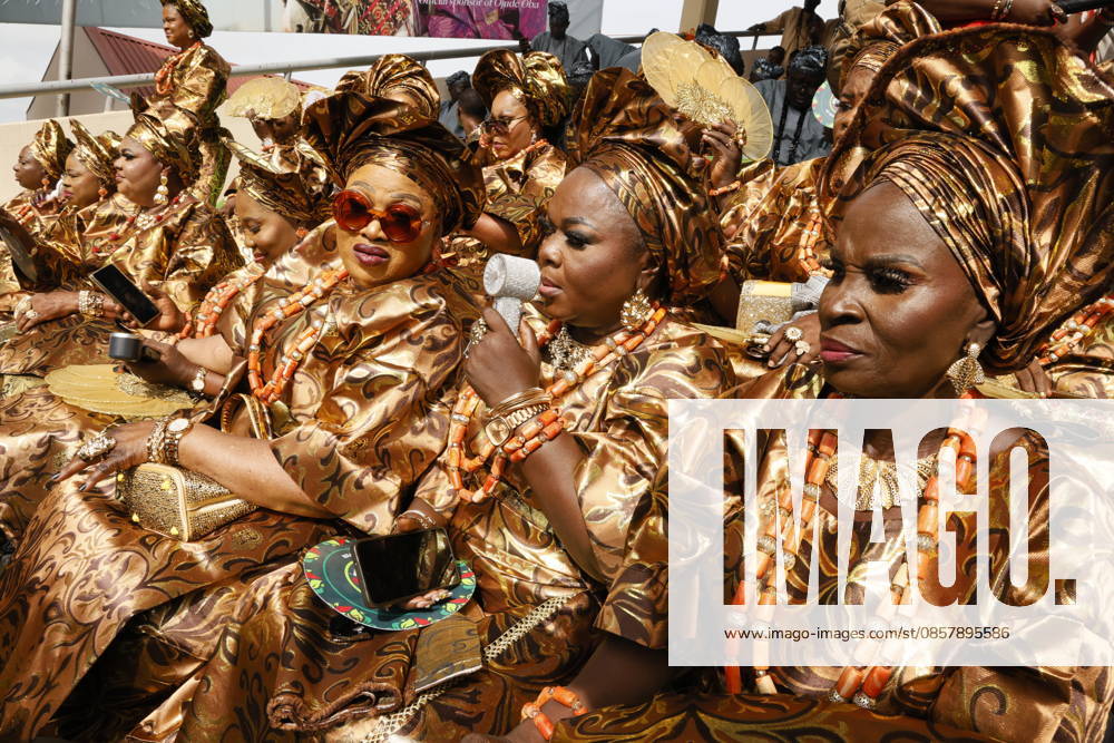 Ojude Oba Festival brings colorful celebrations to Ogun State in Nigeria OGUN STATE, NIGERIA - MAY 29: Traditional Ojude Oba Festival held takes place in honor of the Awujale, the traditional ruler of the Ijebu Kingdom, with residents filling the streets in vibrant traditional attire, in Ogun State in southwestern Nigeria, on May 29, 2026. The festival, symbolizing cultural identity, unity, and togetherness, features music and dancing as participants from different age and social groups join the celebrations. Emmanuel Osodi Anadolu Ogun Nigeria. Editorial use only. Please get in touch for any other usage.