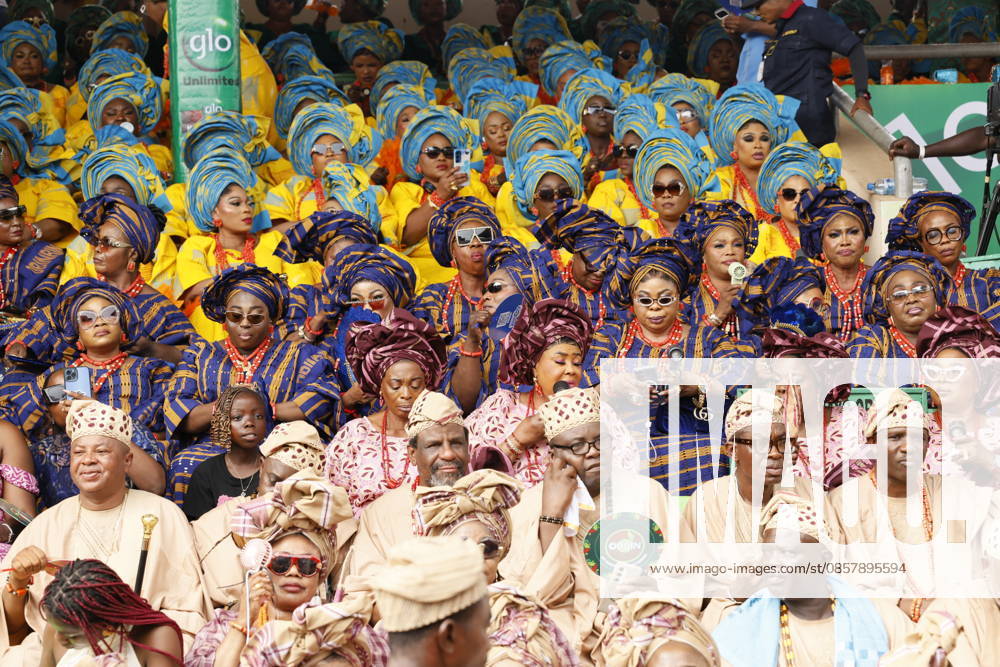 Ojude Oba Festival brings colorful celebrations to Ogun State in Nigeria OGUN STATE, NIGERIA - MAY 29: Traditional Ojude Oba Festival held takes place in honor of the Awujale, the traditional ruler of the Ijebu Kingdom, with residents filling the streets in vibrant traditional attire, in Ogun State in southwestern Nigeria, on May 29, 2026. The festival, symbolizing cultural identity, unity, and togetherness, features music and dancing as participants from different age and social groups join the celebrations. Emmanuel Osodi Anadolu Ogun Nigeria. Editorial use only. Please get in touch for any other usage.