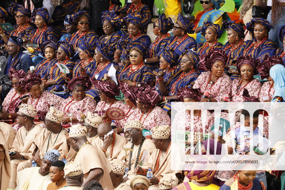 Ojude Oba Festival brings colorful celebrations to Ogun State in Nigeria OGUN STATE, NIGERIA - MAY 29: Traditional Ojude Oba Festival held takes place in honor of the Awujale, the traditional ruler of the Ijebu Kingdom, with residents filling the streets in vibrant traditional attire, in Ogun State in southwestern Nigeria, on May 29, 2026. The festival, symbolizing cultural identity, unity, and togetherness, features music and dancing as participants from different age and social groups join the celebrations. Emmanuel Osodi Anadolu Ogun Nigeria. Editorial use only. Please get in touch for any other usage.