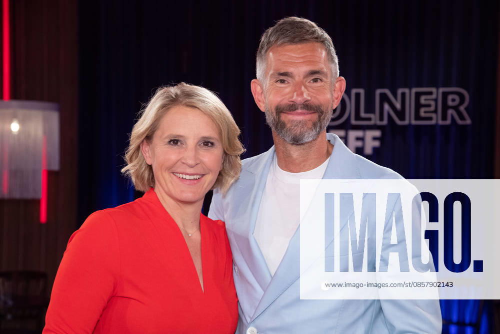 From left Susan LINK, presenter, Micky BEISENHERZ, presenter, host of the program ,,Koelner Treff,, on WDR television