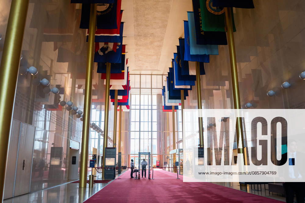 The interior of the Donald J. Trump and John F. Kennedy Center for the Performing Arts in Washington, DC on Friday, May 29, 2026. A federal judge ruled that President Trump overstepped his authority by renaming the Kennedy Center after himself, ordering Trump s name to be removed and reversing a decision to close the performing arts center for renovations. WAP20260529140 AARONxSCHWARTZ