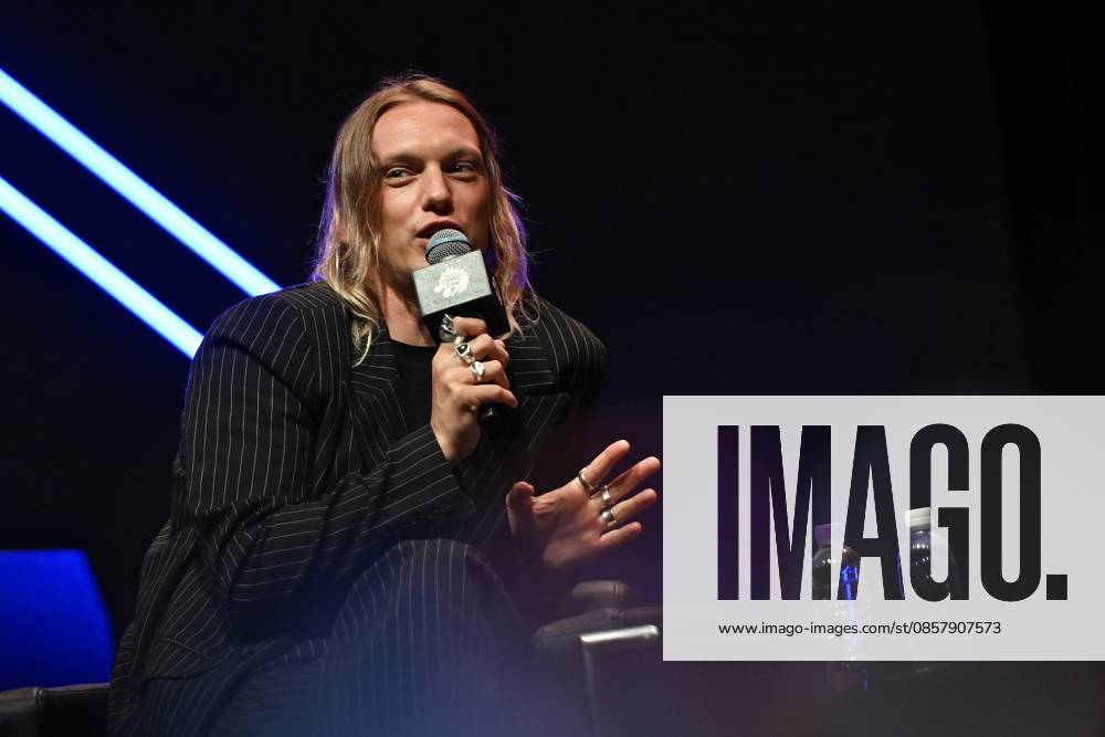 HONG KONG-ENTERTAINMENT JAMIE CAMPBELL BOWER Jamie Campbell Bower, a British actor, speaking at event of Comic Con 2026 in Hong Kong, May 30, 2026.NEXPHER Kobe Li HKG
