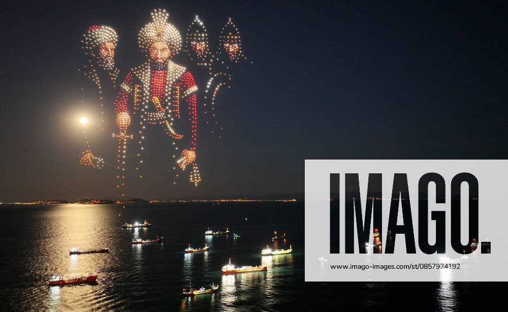 573rd anniversary of the Conquest of Istanbul ISTANBUL, TURKIYE - MAY 30: A synchronized drone light show, organized by the Istanbul Governorate to commemorate the 573rd anniversary of the Conquest of Istanbul, is held at the Yenikapi Event Space in Istanbul, Turkiye, on May 30, 2026. Islam Yakut Anadolu Istanbul Turkey. Editorial use only. Please get in touch for any other usage.