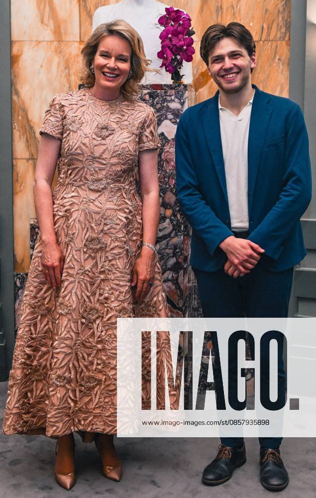 Queen Mathilde of Belgium and the winner Ettore Pagano of Italy pictured after the final of the 2026 Queen Elisabeth Cello Competition, at the Brussels Bozar concert hall, Saturday 30 May 2026. This year s edition of the competition for career-starting musicians takes place from 4 to 30 May. EMILExWINDAL 175504781