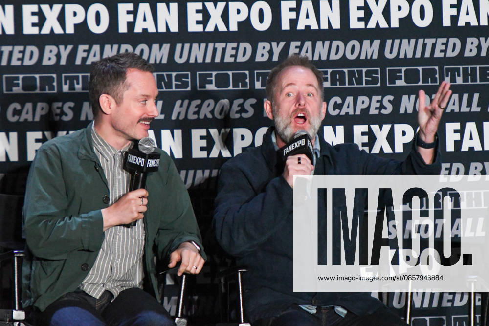 Actors ELIJAH WOOD and BILLY BOYD participate in a fan Q&A the Philadelphia FanExpo held at the Philadelphia Convention Center in downtown Philadelphia PA Philadelphia United States - ZUMArf1_ 20260530_zaf_rf1_083