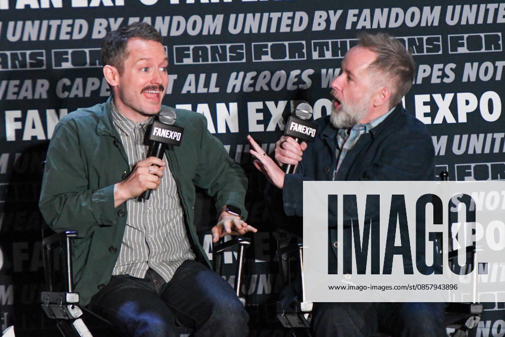 Actors ELIJAH WOOD and BILLY BOYD participate in a fan Q&A the Philadelphia FanExpo held at the Philadelphia Convention Center in downtown Philadelphia PA Philadelphia United States - ZUMArf1_ 20260530_zaf_rf1_081