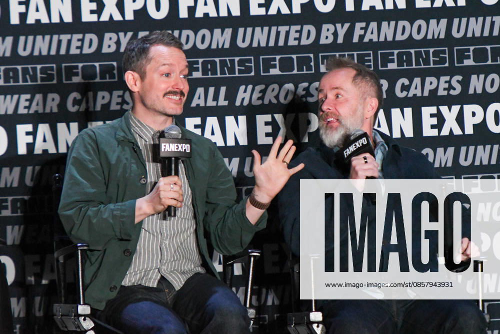 Actors ELIJAH WOOD and BILLY BOYD participate in a fan Q&A the Philadelphia FanExpo held at the Philadelphia Convention Center in downtown Philadelphia PA Philadelphia United States - ZUMArf1_ 20260530_zaf_rf1_080