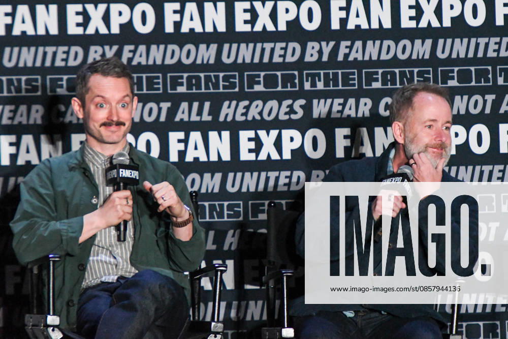 Actors ELIJAH WOOD and BILLY BOYD participate in a fan Q&A the Philadelphia FanExpo held at the Philadelphia Convention Center in downtown Philadelphia PA Philadelphia United States - ZUMArf1_ 20260530_zaf_rf1_077