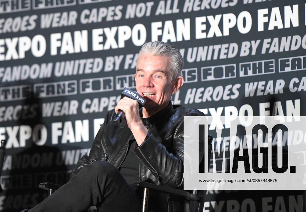 Actor JAMES MARSTERS, known for his role as vampire Spike in the television series Buffy the Vampire Slayer participates in a fan Q&A the Philadelphia FanExpo held at the Philadelphia Convention Center in downtown Philadelphia PA Philadelphia United States - ZUMArf1_ 20260530_zaf_rf1_026