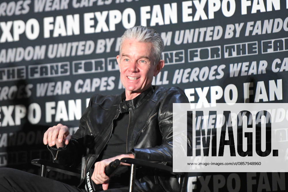 Actor JAMES MARSTERS, known for his role as vampire Spike in the television series Buffy the Vampire Slayer participates in a fan Q&A the Philadelphia FanExpo held at the Philadelphia Convention Center in downtown Philadelphia PA Philadelphia United States - ZUMArf1_ 20260530_zaf_rf1_034
