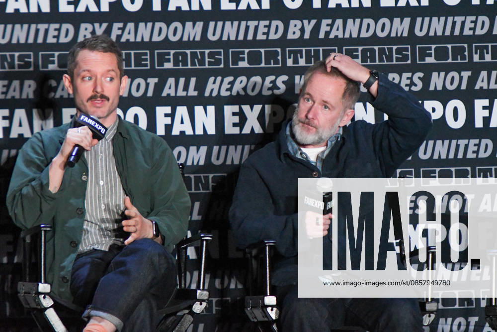 Actors ELIJAH WOOD and BILLY BOYD participate in a fan Q&A the Philadelphia FanExpo held at the Philadelphia Convention Center in downtown Philadelphia PA Philadelphia United States - ZUMArf1_ 20260530_zaf_rf1_073