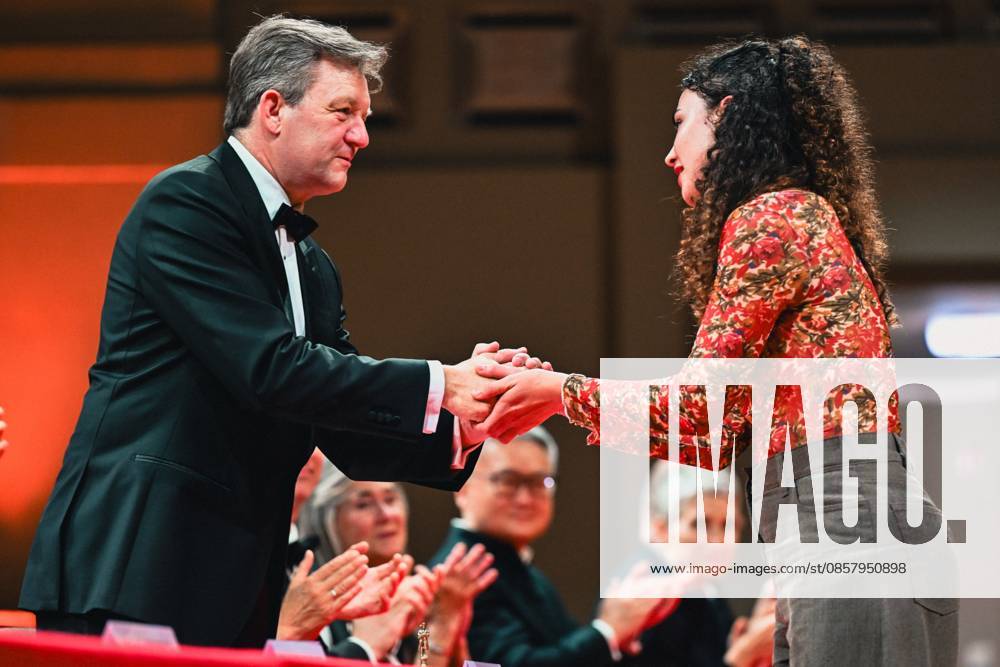 President of the jury Gilles Ledure and Clara Dietlin of France pictured after the final of the 2026 Queen Elisabeth Cello Competition, at the Brussels Bozar concert hall, Saturday 30 May 2026. This year s edition of the competition for career-starting musicians takes place from 4 to 30 May. EMILExWINDAL 175512753