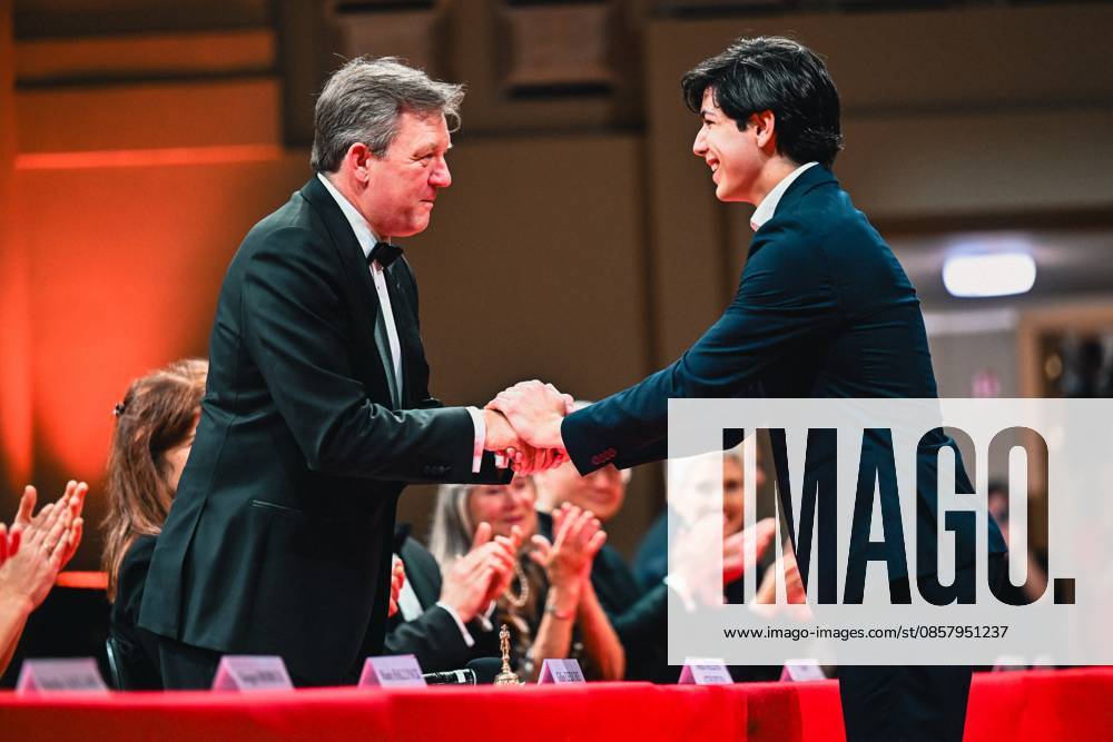 President of the jury Gilles Ledure and Alvaro Lozano Cames of Spain pictured after the final of the 2026 Queen Elisabeth Cello Competition, at the Brussels Bozar concert hall, Saturday 30 May 2026. This year s edition of the competition for career-starting musicians takes place from 4 to 30 May. EMILExWINDAL 175512793