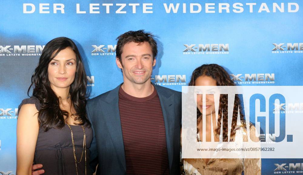 X-Men III Photocall May 19, 2006 - Berlin, U.S. - 19 May 2006 - Berlin, Germany - Famke Janssen, Hugh Jackman and Halle Berry. The X-Men III Photocall at the Marriott Hotel. Photo Credit: Fischer Siemoneit AdMedia