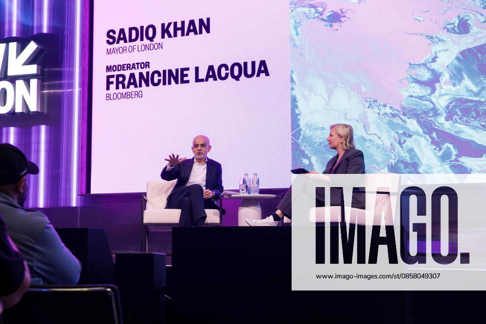 SWSX London 2026 Welcome Address at SXSW London Stage with Mayor of London Sadiq Khan, Francine Lacqua and Patrick Moore, Credit:Ewelina Stachurska Show Me You Ewelina Stachurska Avalon United Kingdom, London, Shoreditch