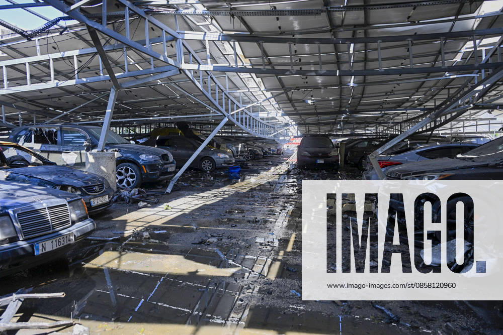 Damage reported near hospital following strike in southern Lebanon TYRE, LEBANON - JUNE 02: Buildings and a parking area opposite Jabal Amel Hospital, the largest hospital in the city of Tyre, sustain heavy damage following a strike in the Maarakah area of southern Lebanon, on June 02, 2026. The hospital building, nearby structures, and vehicles are also damaged. Houssam Shbaro Anadolu Tyre Lebanon. Editorial use only. Please get in touch for any other usage.