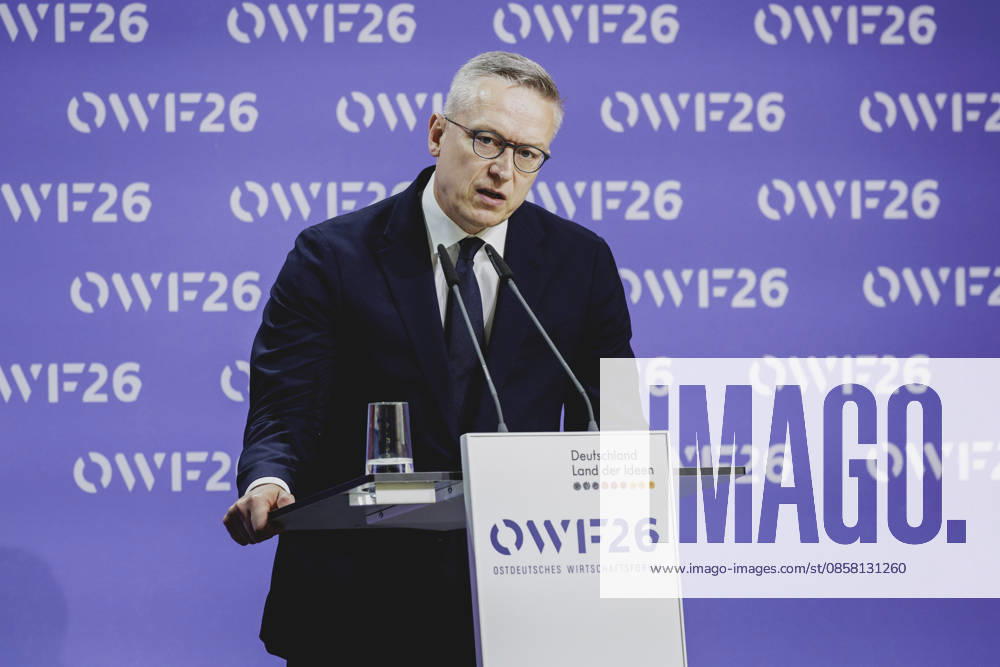 Karsten Wildberger, Federal Minister for Digitization and State Modernization, recorded at the East German Economic Forum in Bad Saarow, 02 06 2026 Bad Saarow Germany