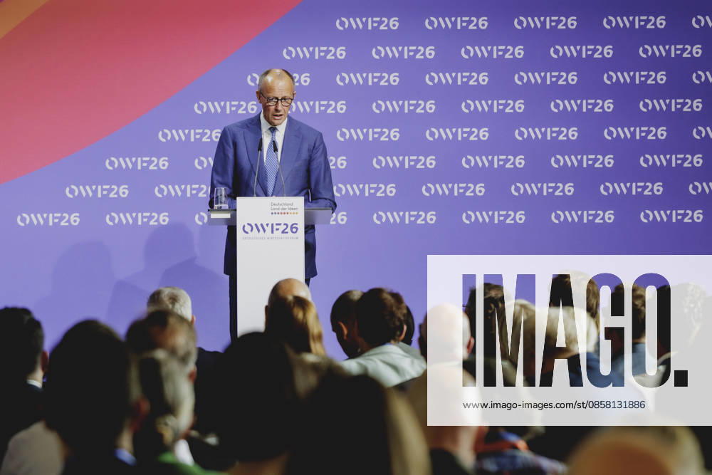 Friedrich Merz CDU , Federal Chancellor, photographed at the East German Economic Forum in Bad Saarow, 02 06 2026 Bad Saarow Germany