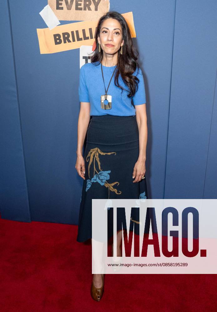 Huma Abedin attends opening night for Every Brilliant Thing with Mariska Hargitay making her Broadway debut at The Hudson Theatre in New York, NY on June 2, 2026. New York USA - ZUMAr339 20260602_znp_r339_048