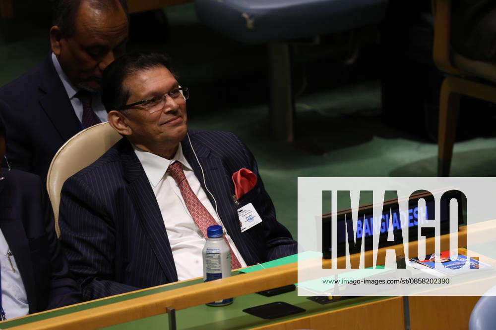 KHALILUR RAHMAN of Bangladesh smiles in the General Assembly Hall before the vote for President of the 81st session of the UN General Assembly at UNHQ in New York. New York USA - ZUMAo116 20260602_znp_o116_011