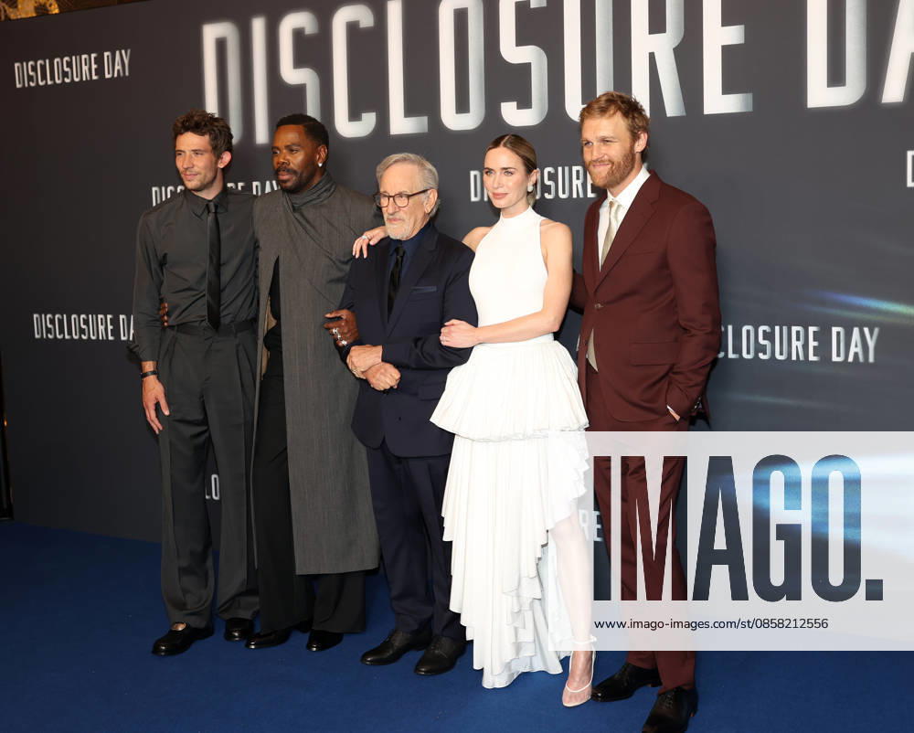 Disclosure Day - Paris Premiere Josh O Connor, Colman Domingo, Steven Spielberg, Emily Blunt and Wyatt Russell attend the Disclosure Day Paris Premiere at Le Grand Rex on June 02, 2026 in Paris, France.