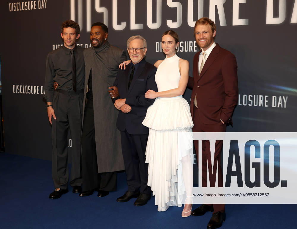 Disclosure Day - Paris Premiere Josh O Connor, Colman Domingo, Steven Spielberg, Emily Blunt and Wyatt Russell attend the Disclosure Day Paris Premiere at Le Grand Rex on June 02, 2026 in Paris, France.
