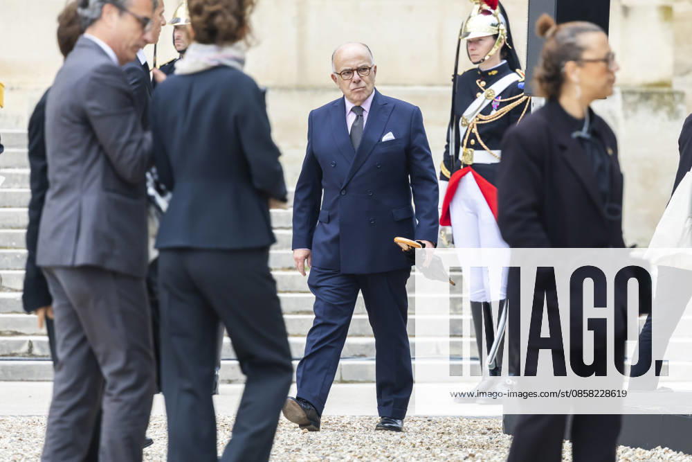 Paris, France June 3, 2026 - National tribute to late French philosopher and sociologist Edgar Morin at the Hotel des Invalides - Bernard Cazeneuve HOMMAGE NATIONAL, EDGAR MORIN, POLITIQUE