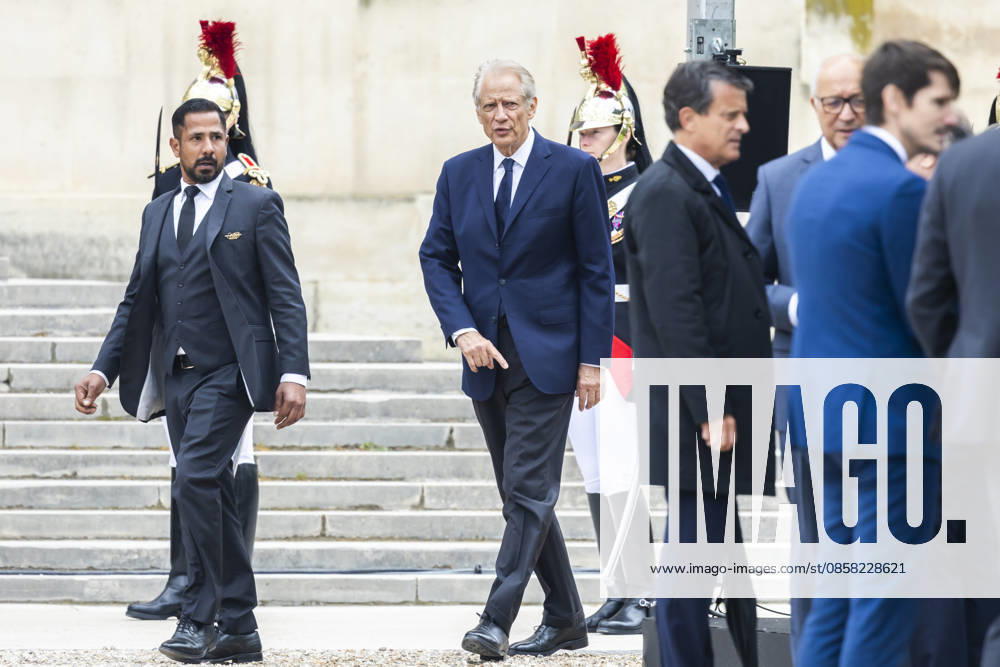 Paris, France June 3, 2026 - National tribute to late French philosopher and sociologist Edgar Morin at the Hotel des Invalides - Dominique de Villepin HOMMAGE NATIONAL, EDGAR MORIN, POLITIQUE