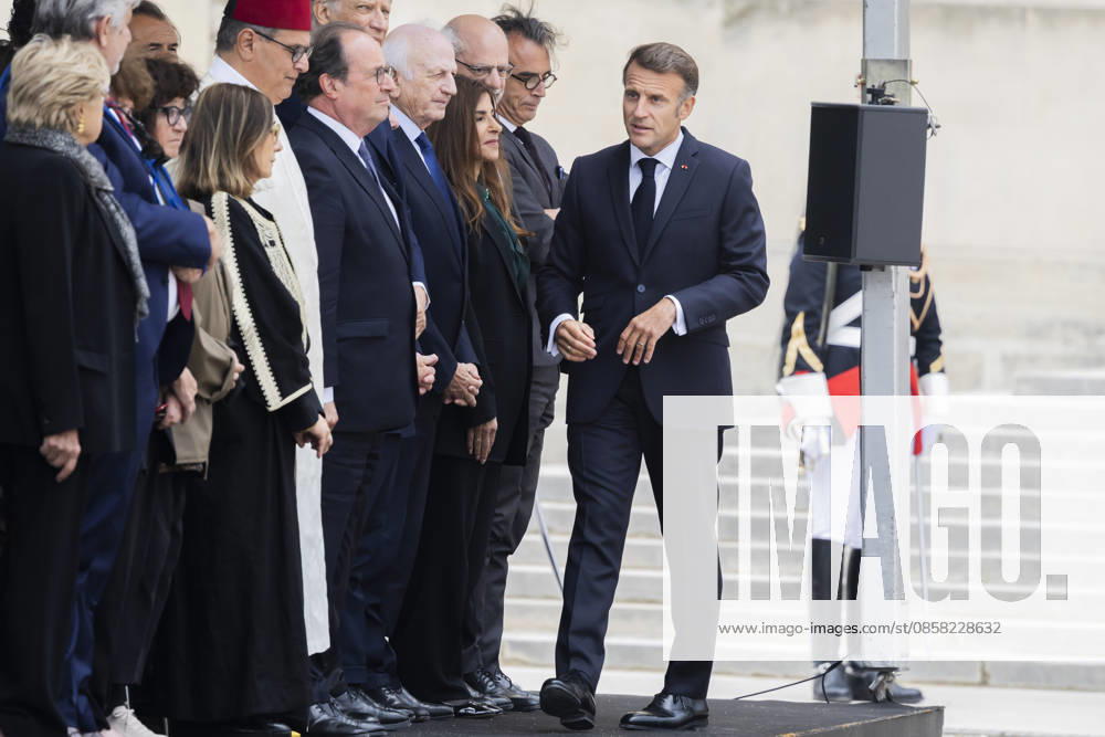 Paris, France June 3, 2026 - National tribute to late French philosopher and sociologist Edgar Morin at the Hotel des Invalides - Emmanuel Macron HOMMAGE NATIONAL, EDGAR MORIN, POLITIQUE