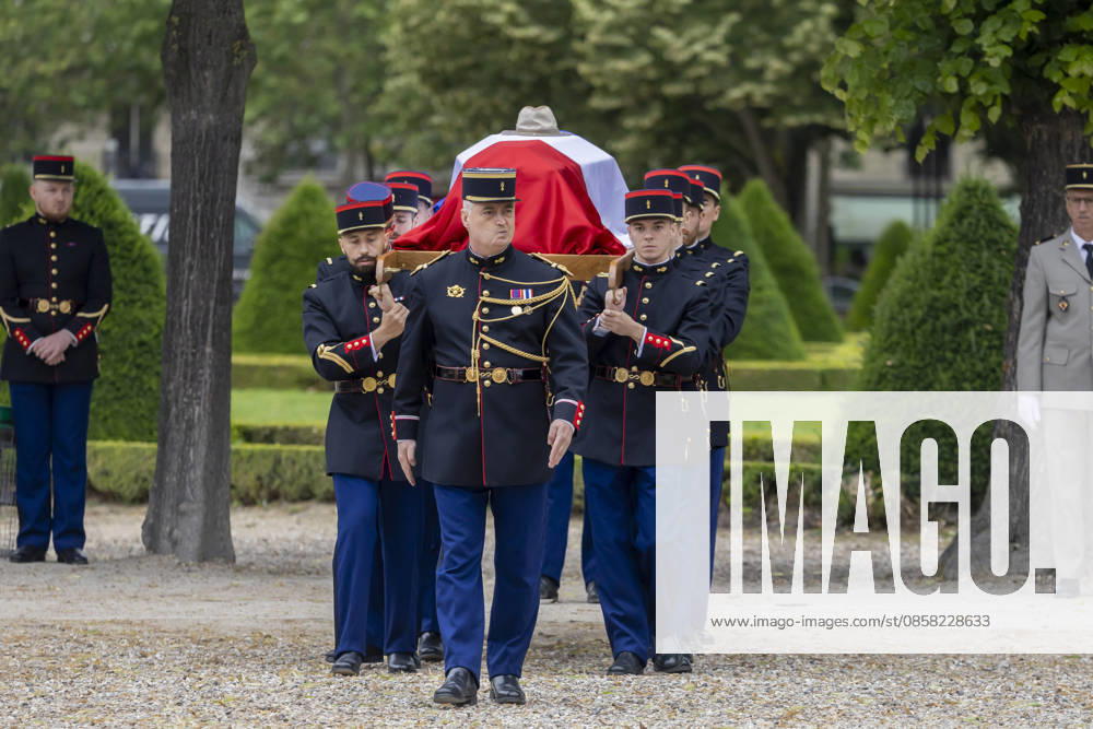 Paris, France June 3, 2026 - National tribute to late French philosopher and sociologist Edgar Morin at the Hotel des Invalides HOMMAGE NATIONAL, EDGAR MORIN, POLITIQUE, CERCUEIL