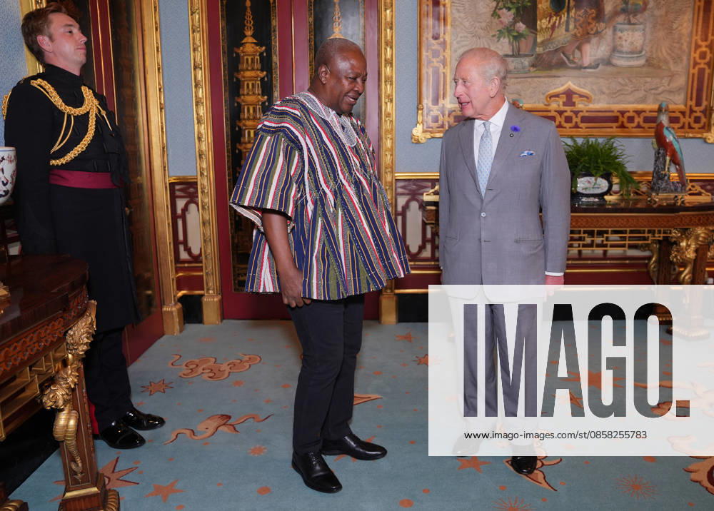 Audience at Buckingham Palace King Charles III during an audience with President of the Republic of Ghana John Dramani Mahama, at Buckingham Palace, London. Picture date: Wednesday June 3, 2026., Credit:Yui Mok PA ROTA - B68 Avalon UK, London