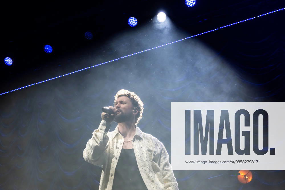 Calum Scott performs at the QUARTERBACK Immobilien ARENA in Leipzig on June 3, 2026 as part of his The Av