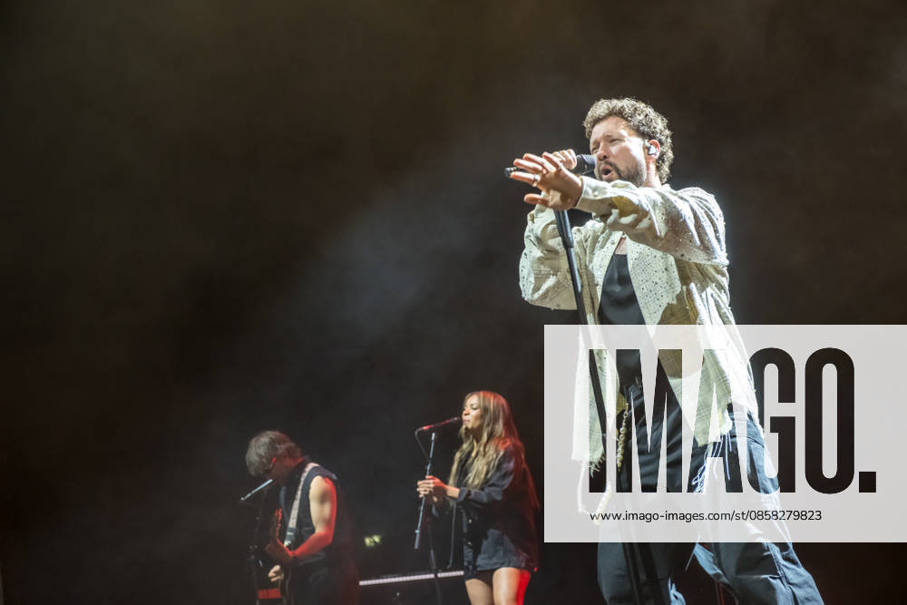 Calum Scott performs at the QUARTERBACK Immobilien ARENA in Leipzig on June 3, 2026 as part of his The Av