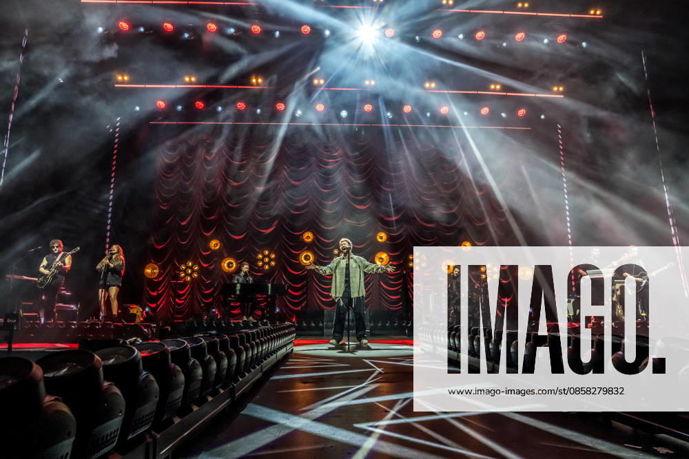 Calum Scott performs at the QUARTERBACK Immobilien ARENA in Leipzig on June 3, 2026 as part of his The Av