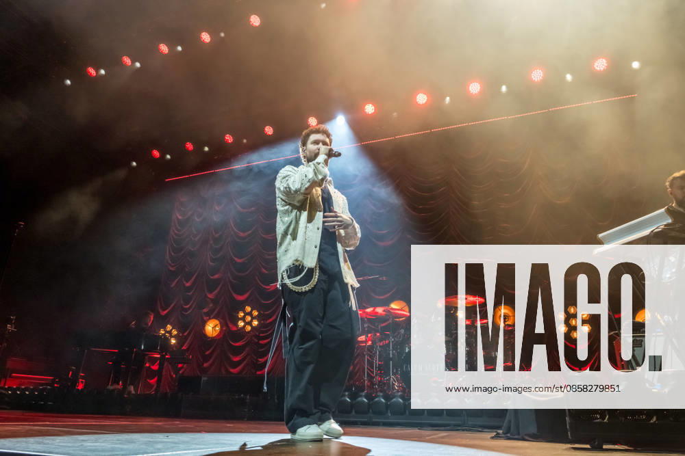 Calum Scott performs at the QUARTERBACK Immobilien ARENA in Leipzig on June 3, 2026 as part of his The Av