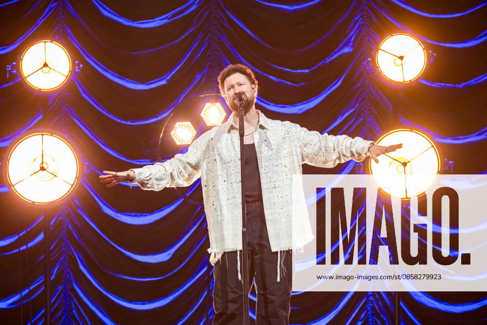 Calum Scott performs at the QUARTERBACK Immobilien ARENA in Leipzig on June 3, 2026 as part of his The Av