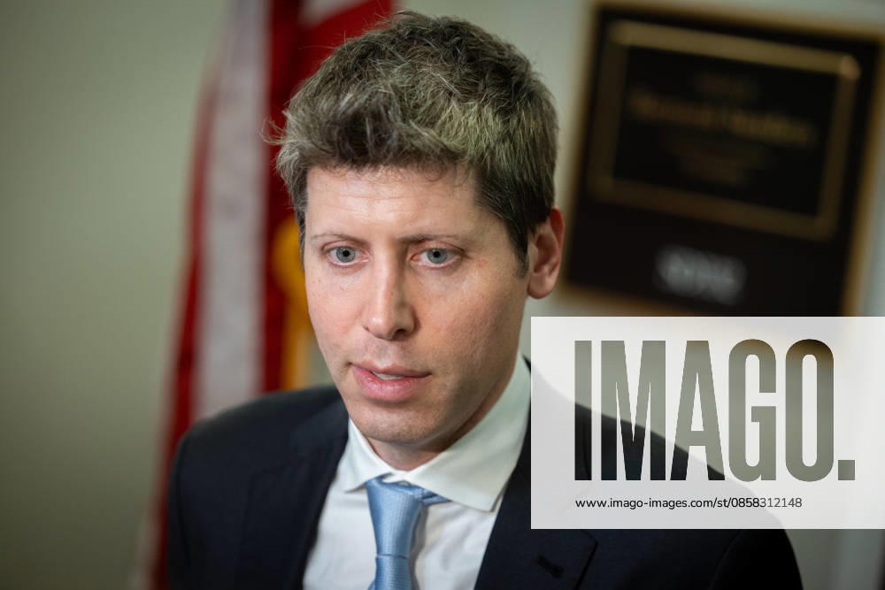 Altman - Sanders meeting at Dirksen Senate Office WASHINGTON, DC - JUNE 3: CEO of OpenAI Sam Altman talks to reporters following a meeting with Senator Bernie Sanders (I-VT) at the Dirksen Senate Office building in Washington, DC on June 3, 2026. Nathan Posner Anadolu Washington DC United States. Editorial use only. Please get in touch for any other usage.