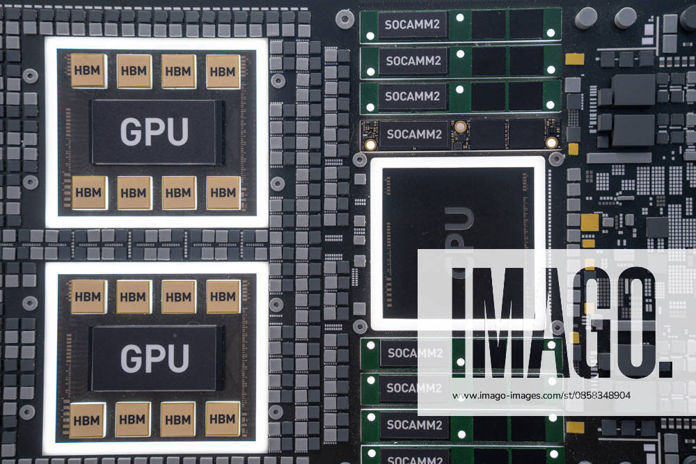 TAIWAN-COMPUTEX A mockup of a CPU and GPU at the SK Hynix booth at Computex 2026 in Taipei, Taiwan, June 4, 2026. NEXPHER Vernon Yuen TAIPEI