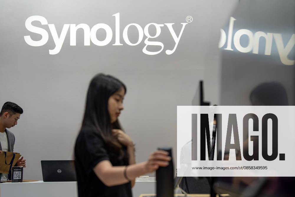 TAIWAN-COMPUTEX A woman at the Synology booth at Computex 2026 in Taipei, Taiwan, June 4, 2026. NEXPHER Vernon Yuen TAIPEI