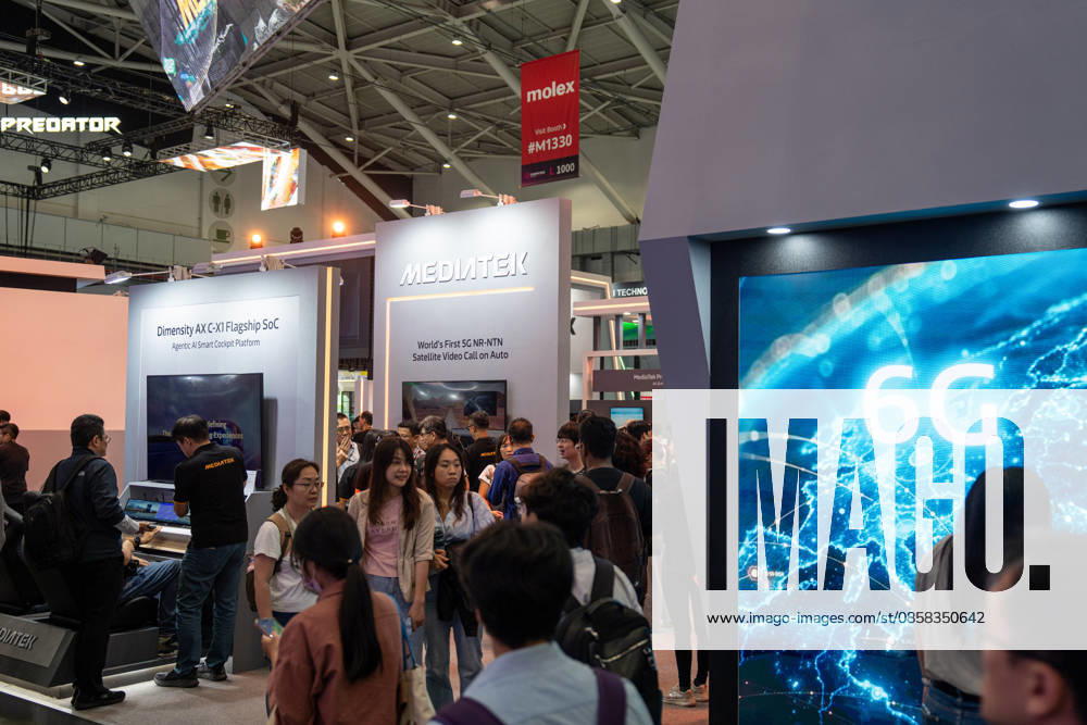 TAIWAN-COMPUTEX A general view showing the MediaTek booth at Computex 2026 in Taipei, Taiwan, June 4, 2026. NEXPHER Vernon Yuen TAIPEI