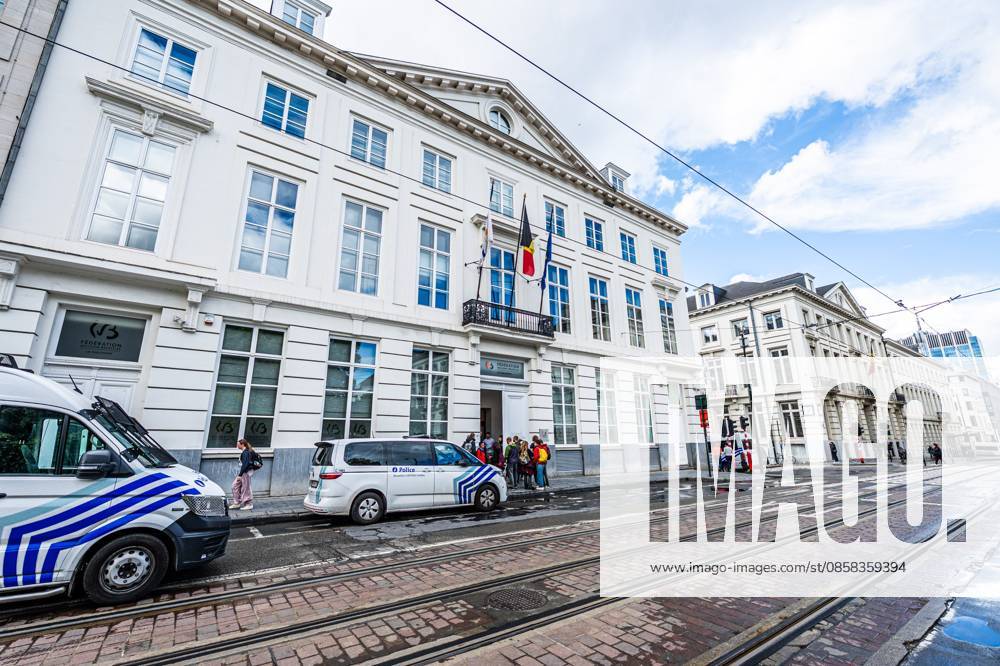 This image shows the aftermath of a protest gathering of teachers in front of the Federation Wallonia-Brussels parliament (Federation Wallonie-Bruxelles - Federatie Wallonie-Brussel), in Brussels, on Thursday 04 June 2026. The vote of the programme decree for education, which includes numerous austerity measures, is expected today by the government majority while protests of teachers are strong. EMILExWINDAL 175955758