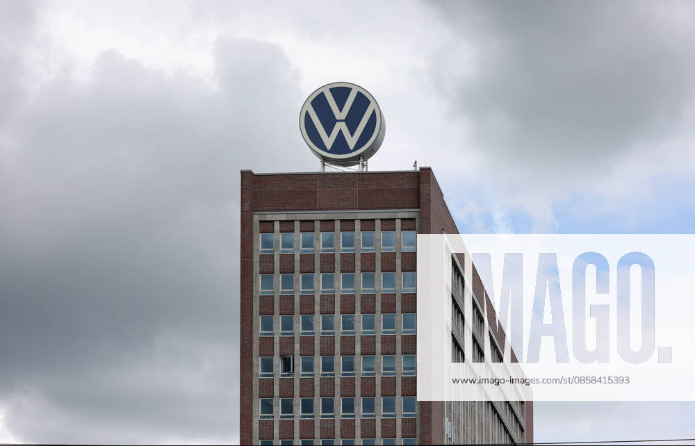 VW Wolfsburg, 03 06 2026, Volkswagen AG headquarters, VW high-rise building, administration, VW sign on the building Lower Saxony Germany