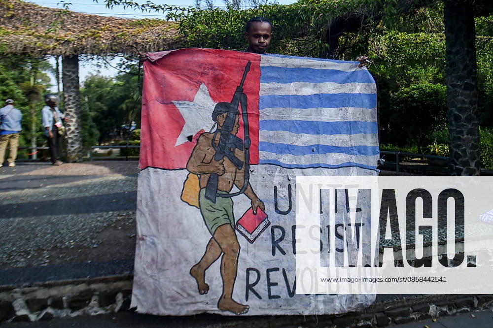 Papuan student activists protested during World Environment Day celebrations in Bandung, Indonesia. They opposed the National Strategic Project (PSN) and geothermal project in the Gede Pangrango area of ‹â€¹West Java, as well as the seizure of indigenous land, criminalization, and militarism in Papua. They also called for a free Palestine and an end to Israeli oppression. Bandung Indonesia - ZUMAr272 20260605_zip_r272_006