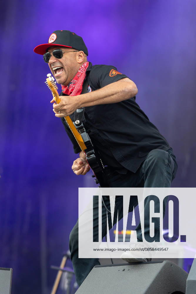 Music Festival Rock im Park 2026 Tom Morello, Nuremberg, 05 06 2026 Tom Morello plays electric guitar with expressive gestures The American guitarist is known as a member of Rage Against the Machine and Audioslave Nuremberg Bavaria Germany 20260605-1V9A9111-M4000