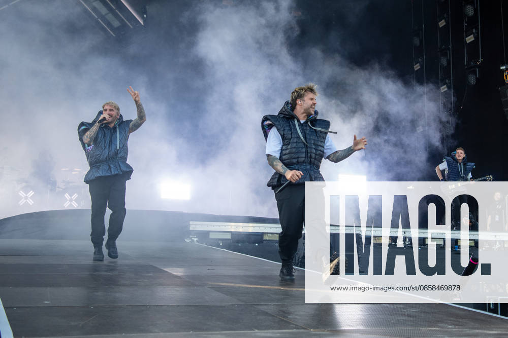 The German metalcore and trancecore band Electric Callboy will be bringing ecstasy to the audience with a high-energy show on the Utopia Stage main stage at Rock im Park 2026 Nuremberg Zeppelinfeld Bavaria Germany