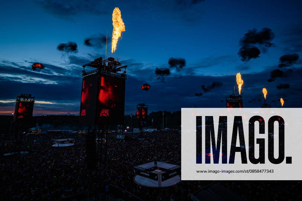 Rock am Ring 2026, 5 6 2026 Flames at Papa Roach The traditional Rock am Ring festival at the Nürburgring in the Eifel region kicks off the festival season in Germany Rock am Ring will take place this year from June 5 to 7 Around 80 bands and artists will perform on one of the three large stages Nürburg Nürburgring Rhineland-Palatinate Germany